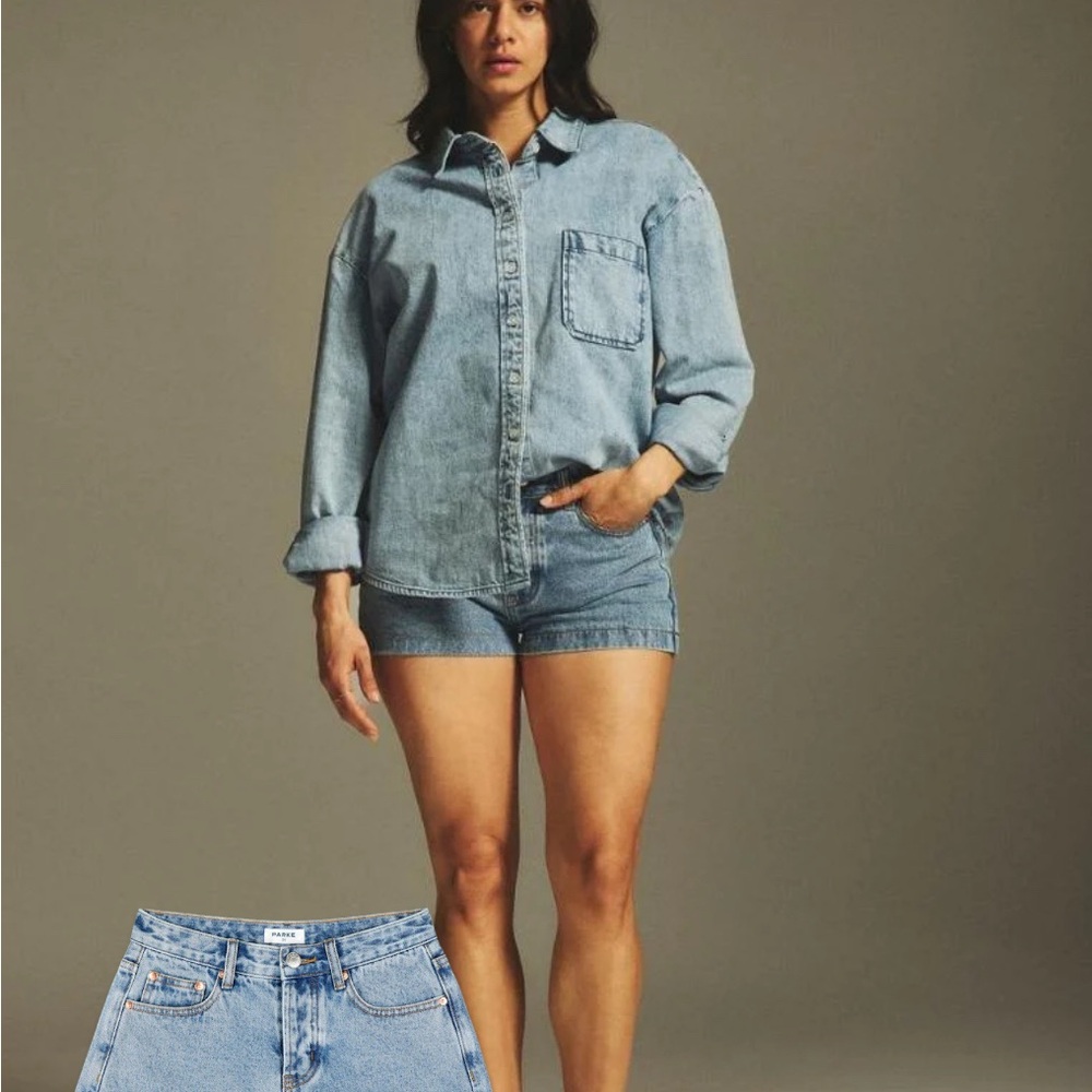 NEVER WORN-Parke Mini Denim Shorts